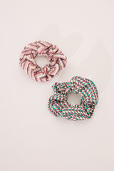 Womensecret Paquete de 2 gomas para el pelo con estampado tribal estampado