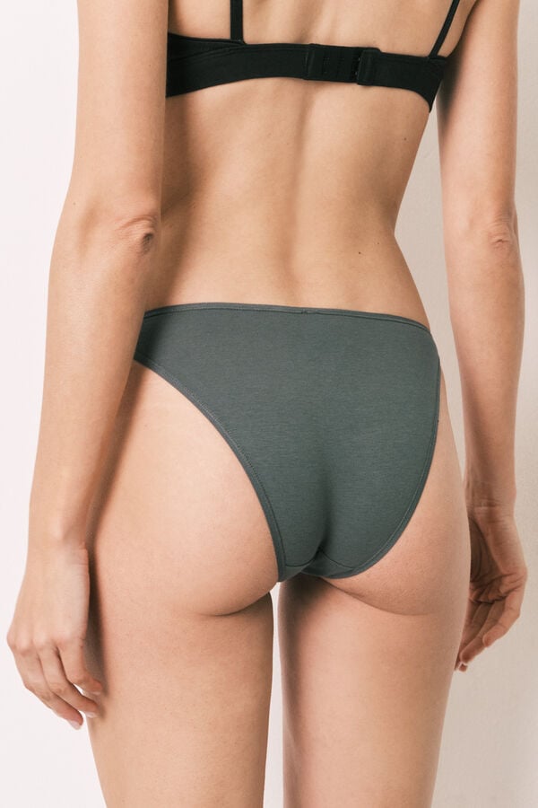 Women'secret Pack de 3 panties cl&aacute;sicas de algod&oacute;n con logo multicolor