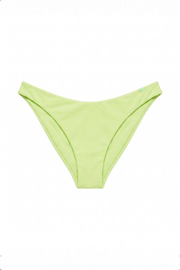 HI&BYE Panty de bikini brasile&ntilde;o amarillo estampado