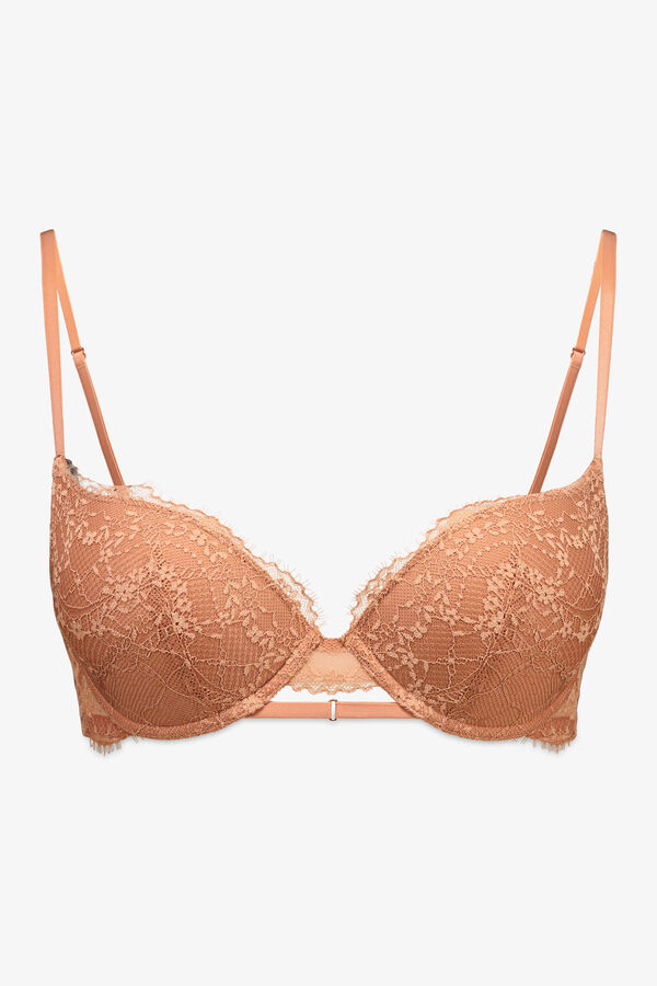 Women'secret GORGEOUS brasier push-up de encaje naranja naranja