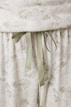Womensecret Pijama larga terciopelo verde verde