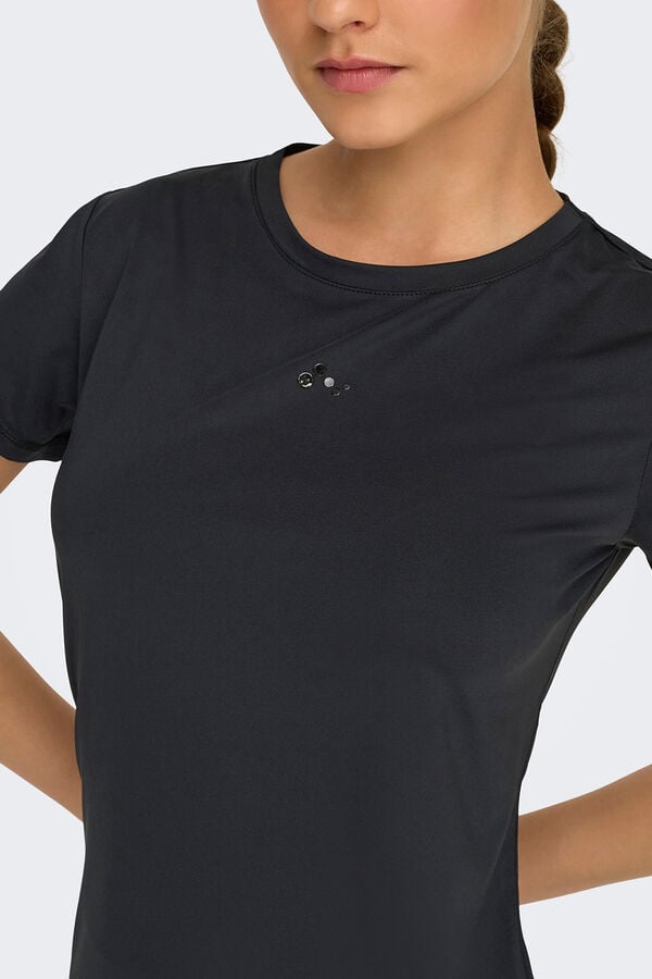 Only Play Playera de entrenamiento negro