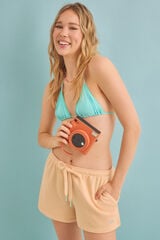 Womensecret Pantalón de felpa naranja naranja