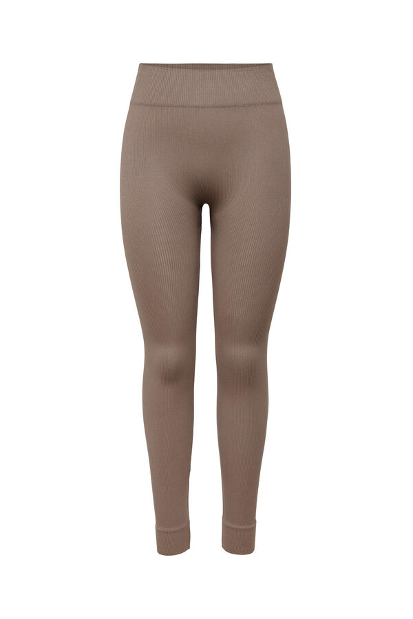 Only Play Pantalón legging largos cómodos sin costuras café