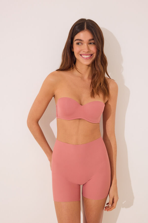 Womensecret Pantalón de microfibra invisible rosa rosa