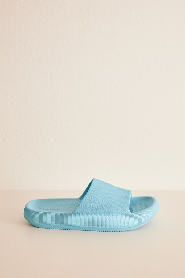 Womensecret Chanclas goma eva azul azul