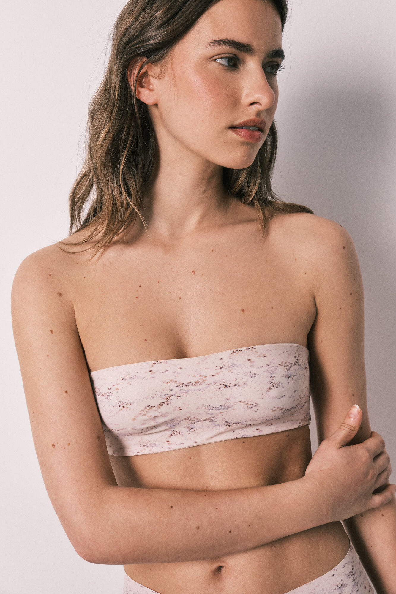 Women'secret Brasier bandeau sin costuras estampado de serpiente