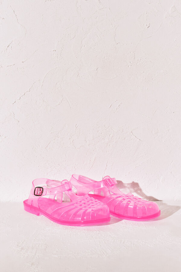 Women'secret Sandalias cangrejeras jelly rosa rosa