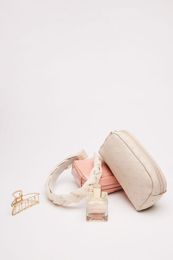 Women'secret Cosmetiquera logo beige marfil
