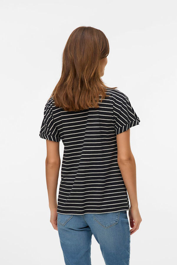 Mamalicious Top de manga corta maternity y lactancia negro