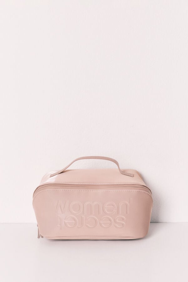 Women'secret Neceser mediano de goma marr&oacute;n nude