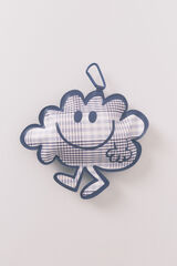 Women'secret Llavero-bolsa plegable cuadros azul Mr.Men estampado