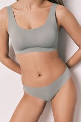 Women'secret Panty cl&aacute;sica clean cut de microfibra kaki kaki