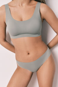 Women'secret Panty cl&aacute;sica clean cut de microfibra kaki