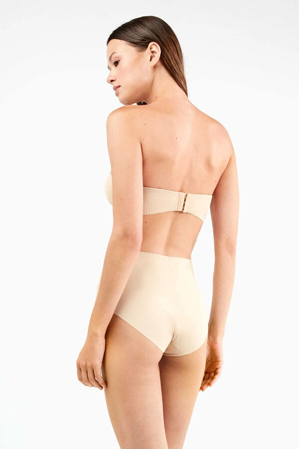 Gisela Panty alta invisible microfibra caf&eacute;