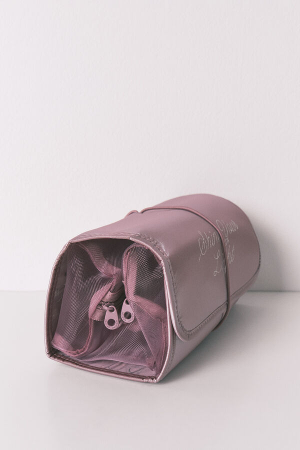 Women'secret Neceser mediano con satinado rosa rosa