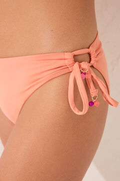 Womensecret Panty bikini clásico tiras laterales naranja