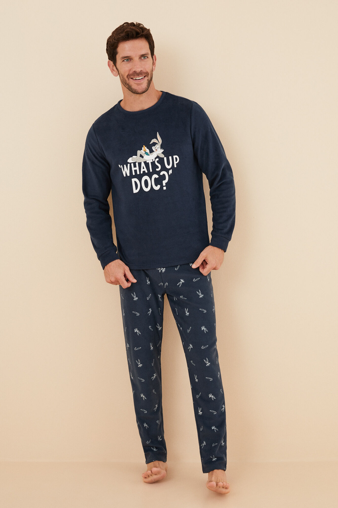Pijama bugs bunny hombre outlet