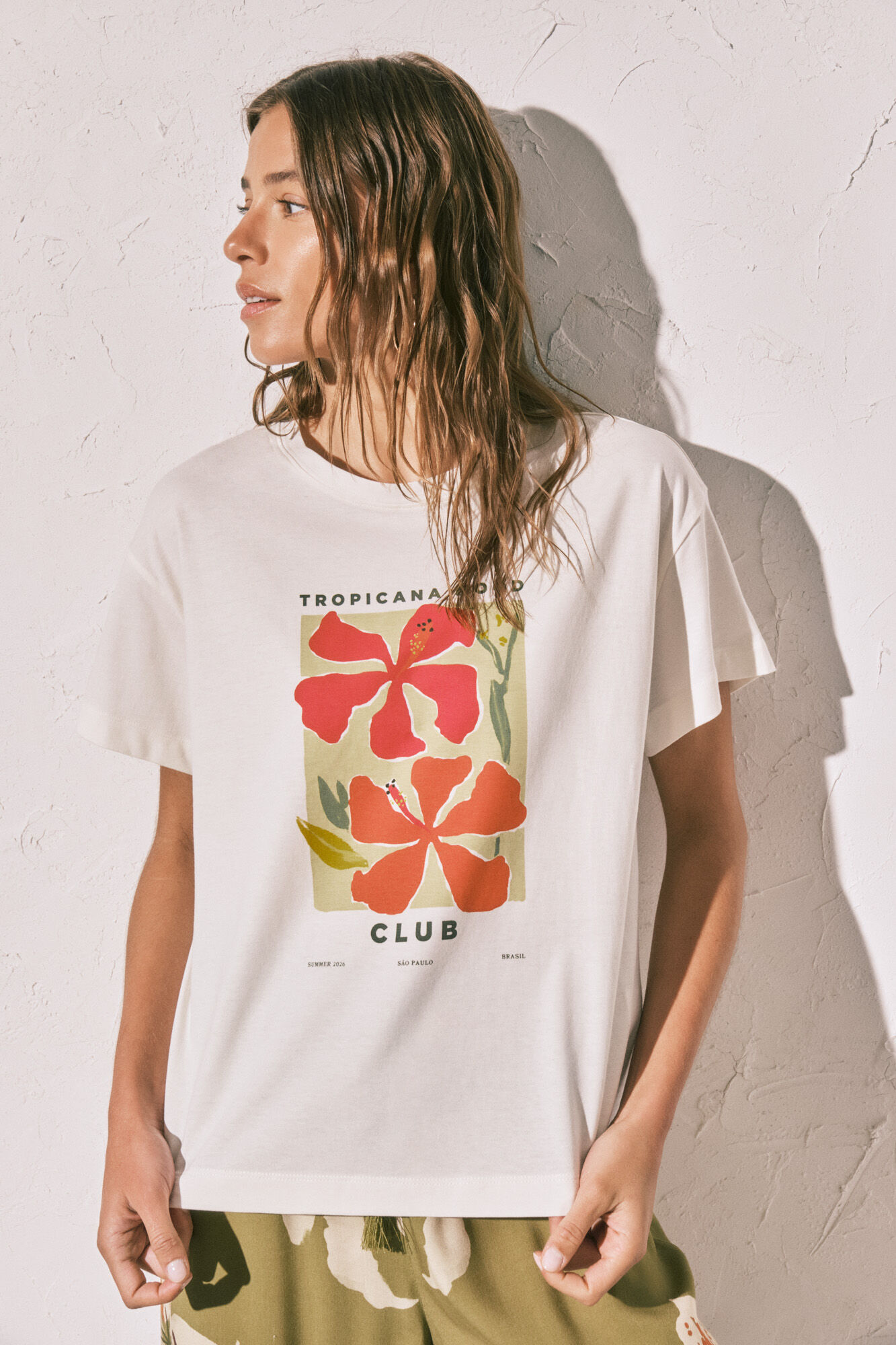 Women'secret Playera de manga corta de algod&oacute;n