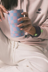 HI&BYE Termo con logo azul azul