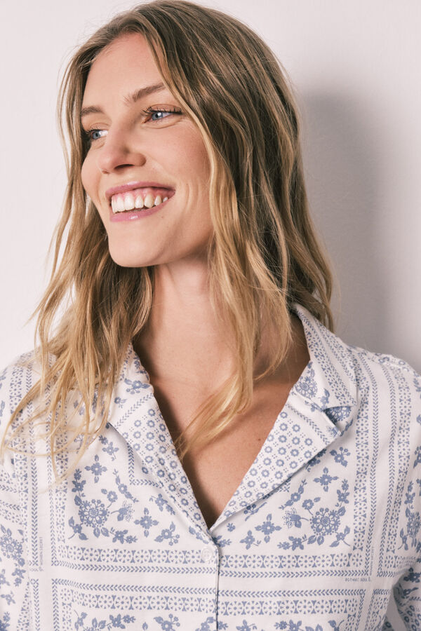 Women'secret Pijama corta camisera de algod&oacute;n estampado bandana estampado