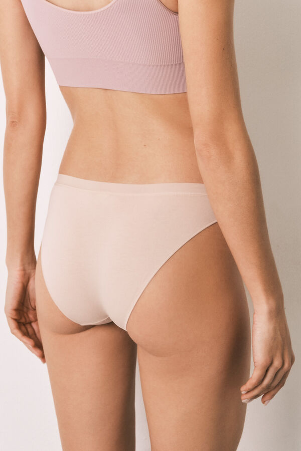 Women'secret Pack 7 panties cl&aacute;sicas de algod&oacute;n lisas neutras blanco