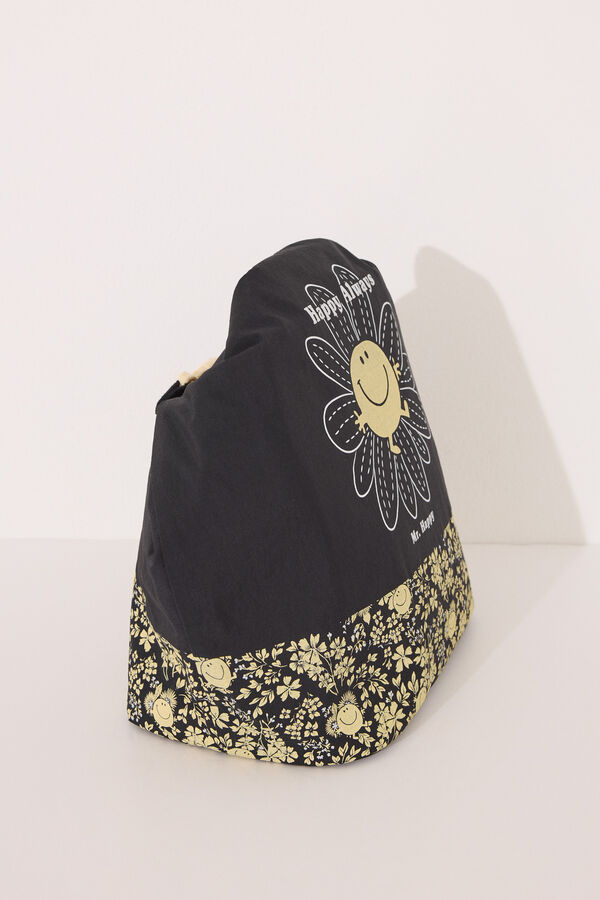 Womensecret Bolsa térmica para alimentos Mr. Happy negro