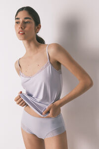 Women'secret Panty reductora alta azul claro