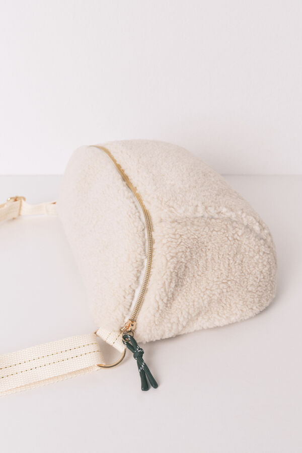 Women'secret Cangurera borrego  marfil