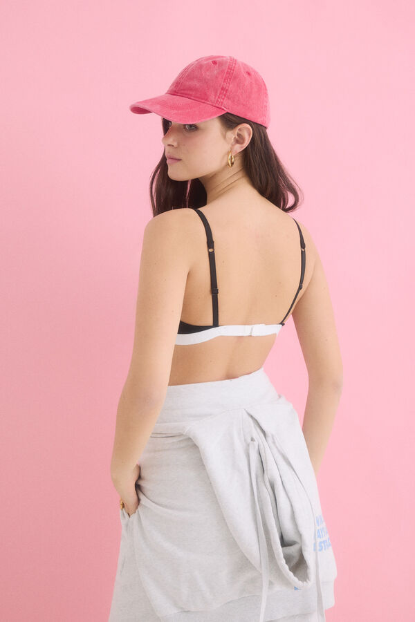 Womensecret Sujetador triangular relleno fijo negro negro