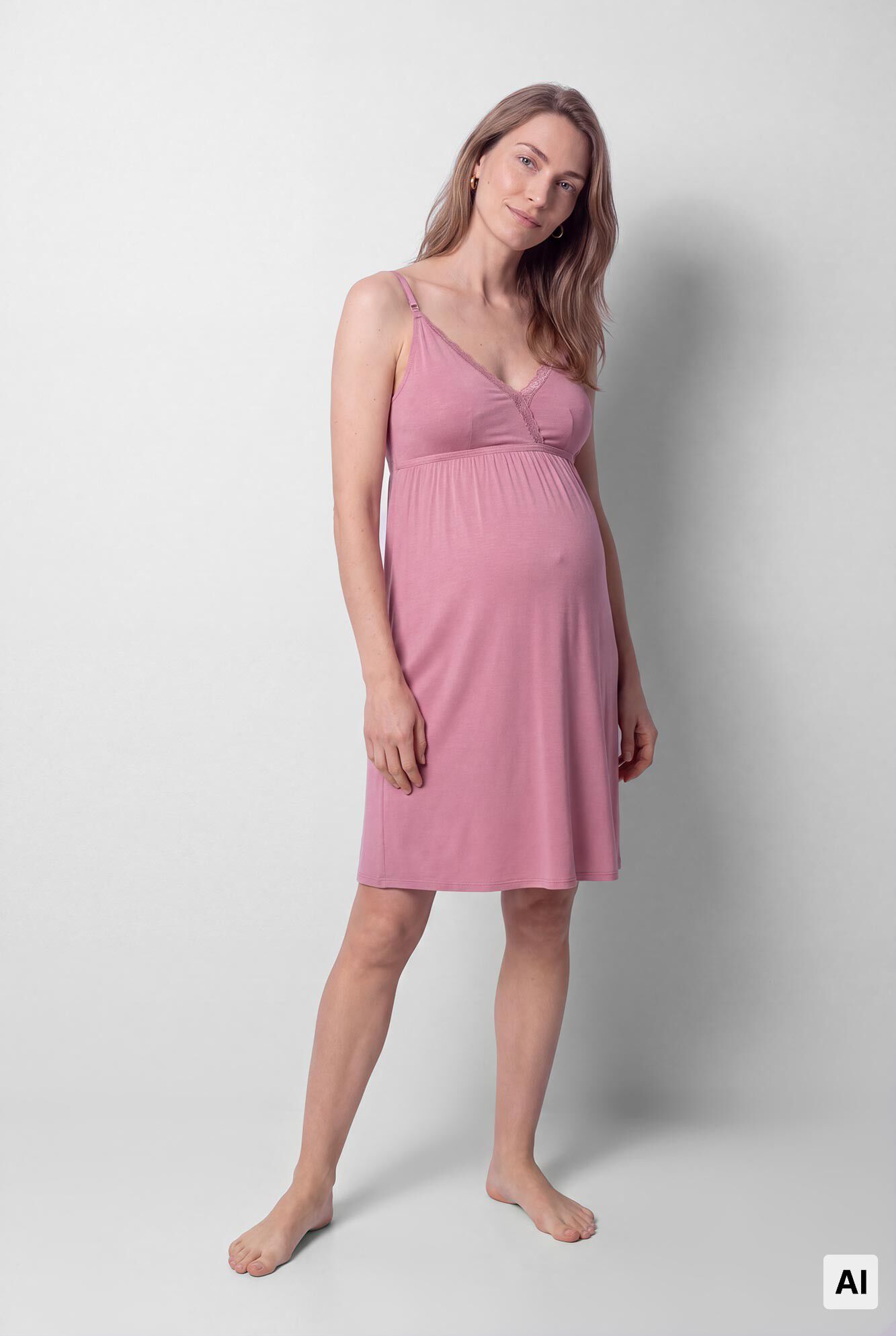 Women'secret Camis&oacute;n maternity de tirantes lactancia rosa