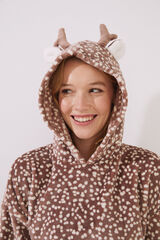 Womensecret Pijama fleece animal café