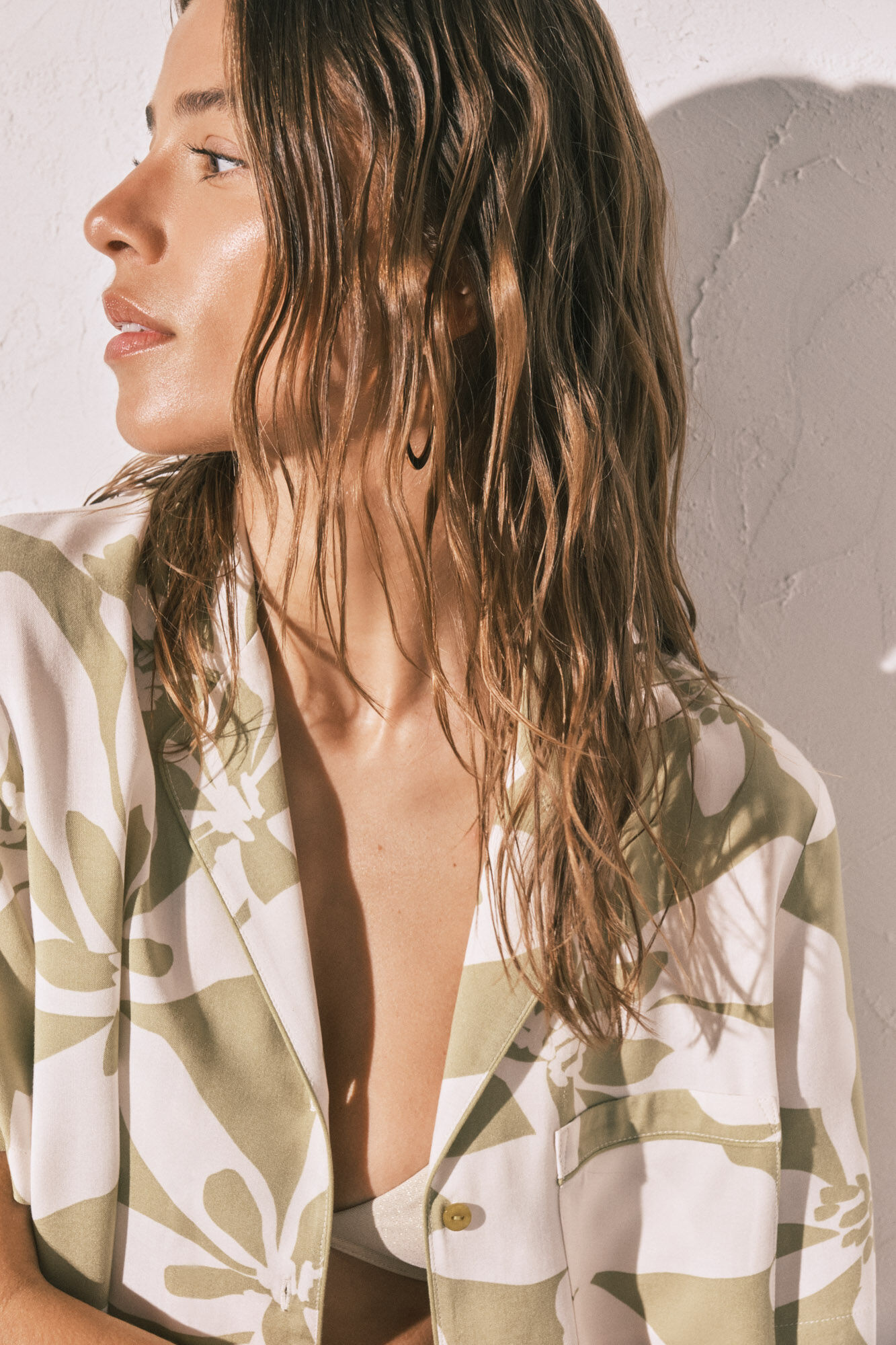 Women'secret Pijama larga camisera de flores