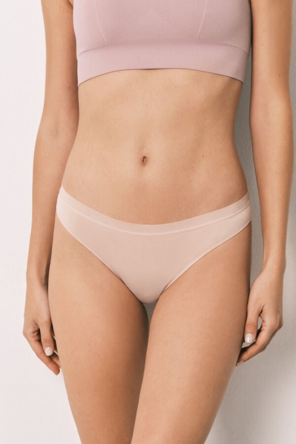 Women'secret Pack 7 panties cl&aacute;sicas de algod&oacute;n lisas neutras blanco