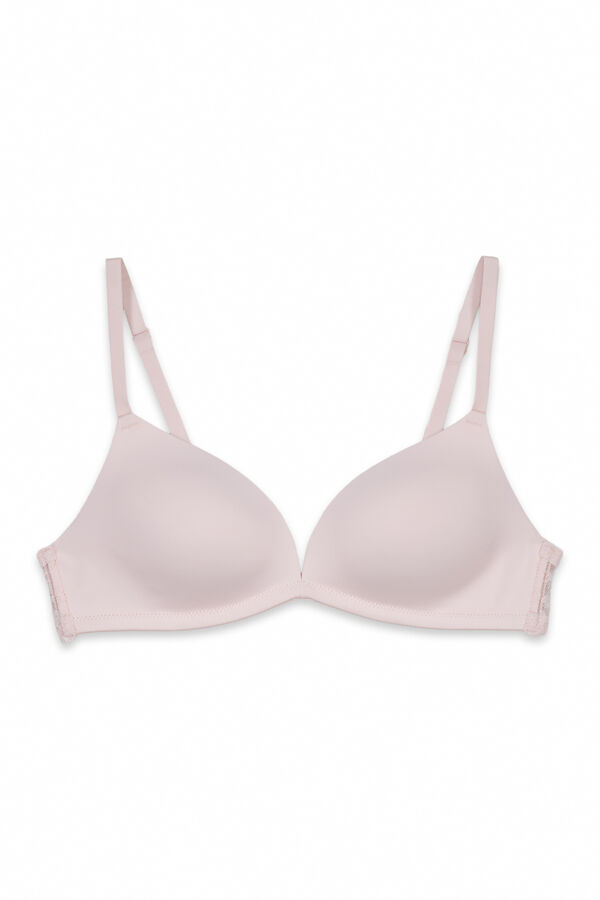 Women'secret Brasier triangular con relleno de encaje rosa CHARMING fucsia