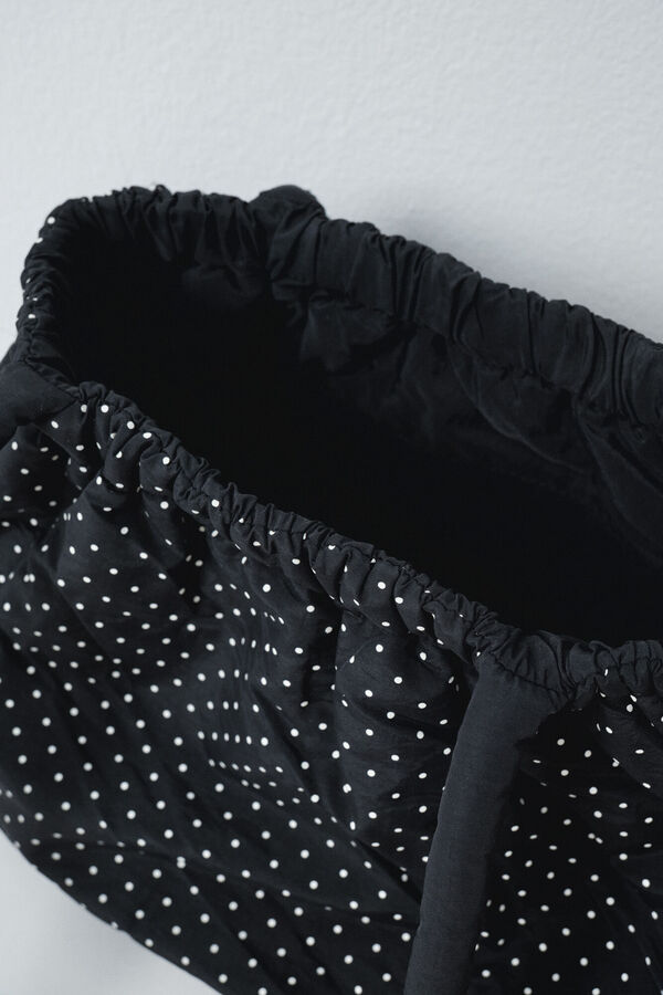 Women'secret Bolsa acolchada fruncida negro
