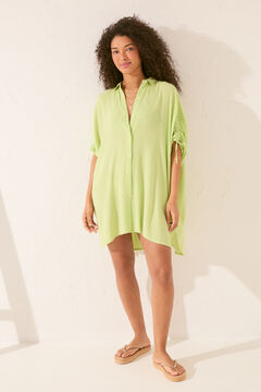 Womensecret Salida de playa bambula verde verde