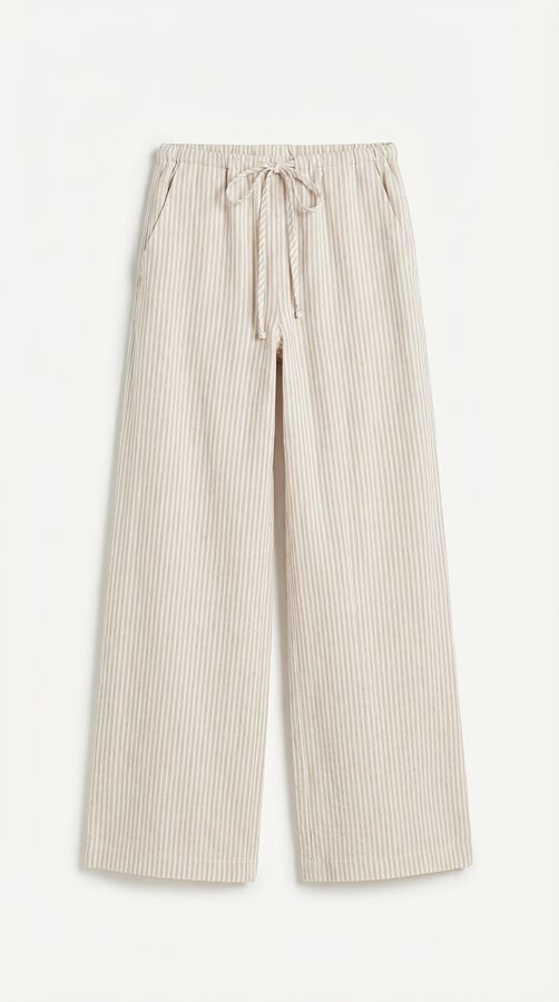 Women'secret Pantal&oacute;n largo beige marfil