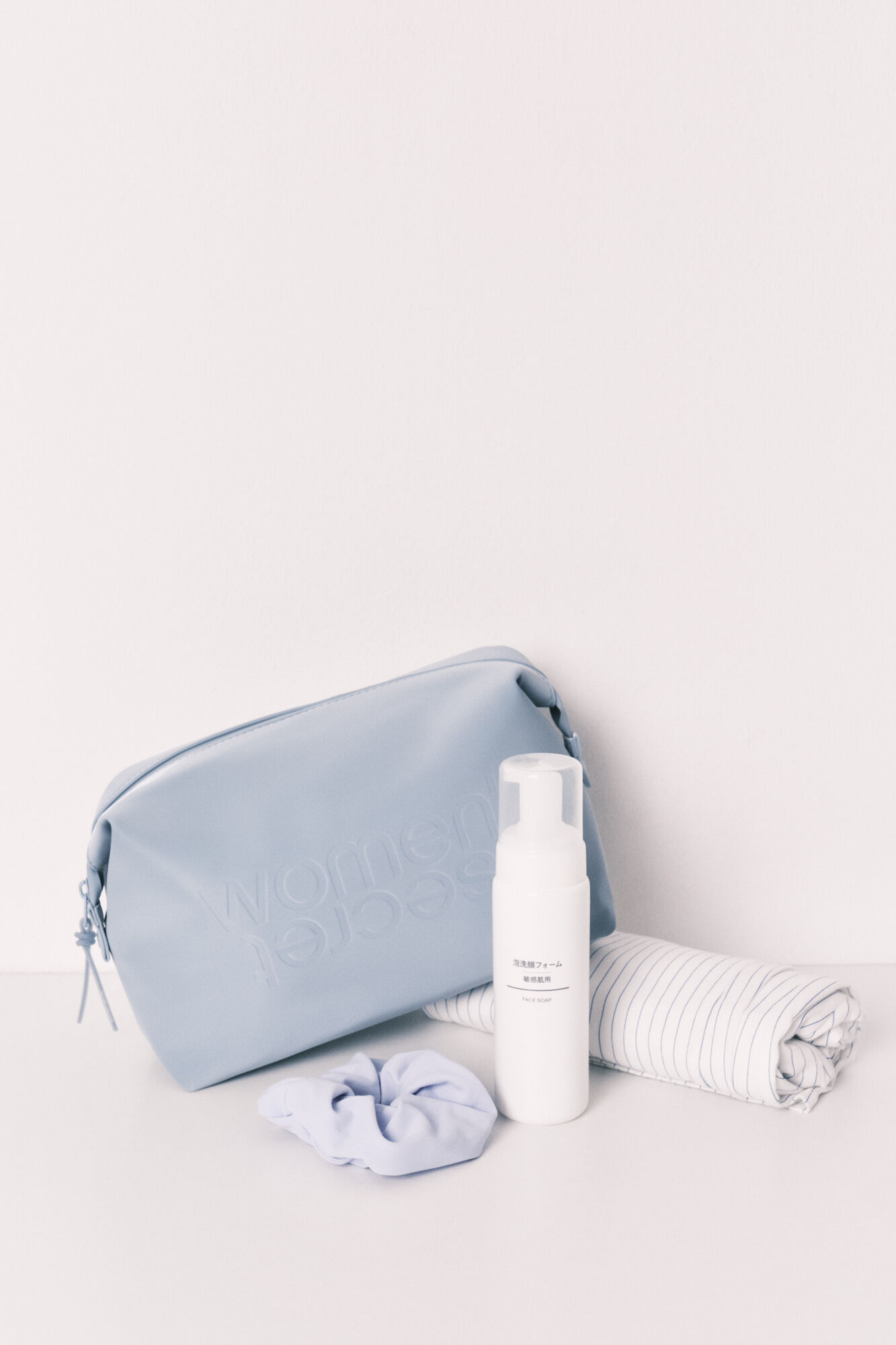 Women'secret Neceser mediano de goma azul