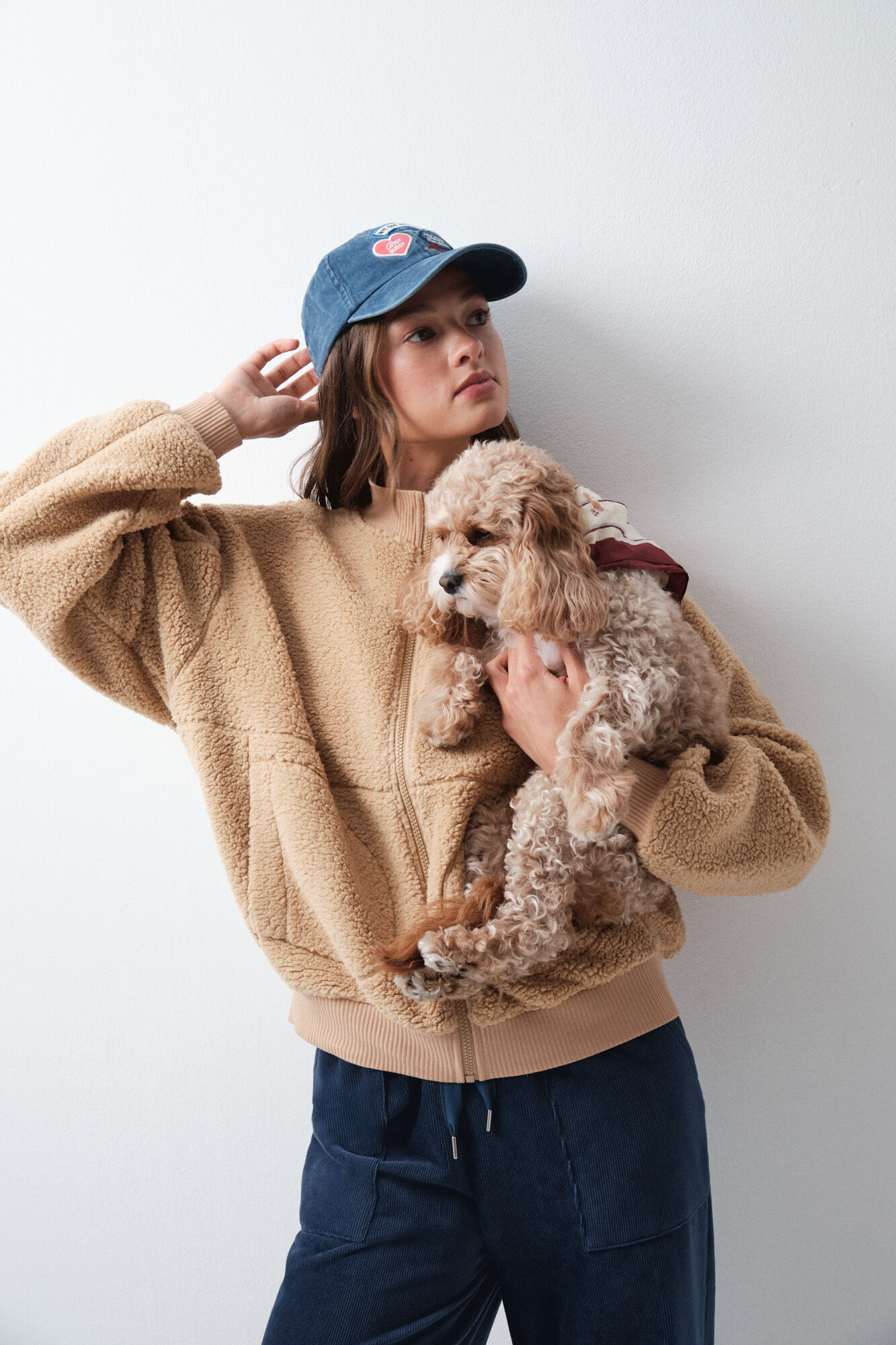 Women'secret Chamarra borreguito camel