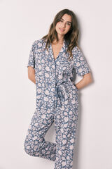 Women'secret Pijama camisera estampado de flores de viscosa estampado