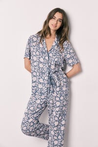 Women'secret Pijama camisera estampado de flores de viscosa