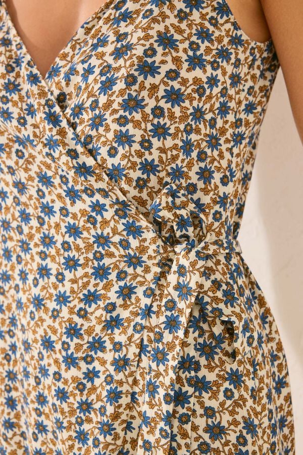 Womensecret Vestido con tirantes estampado estampado