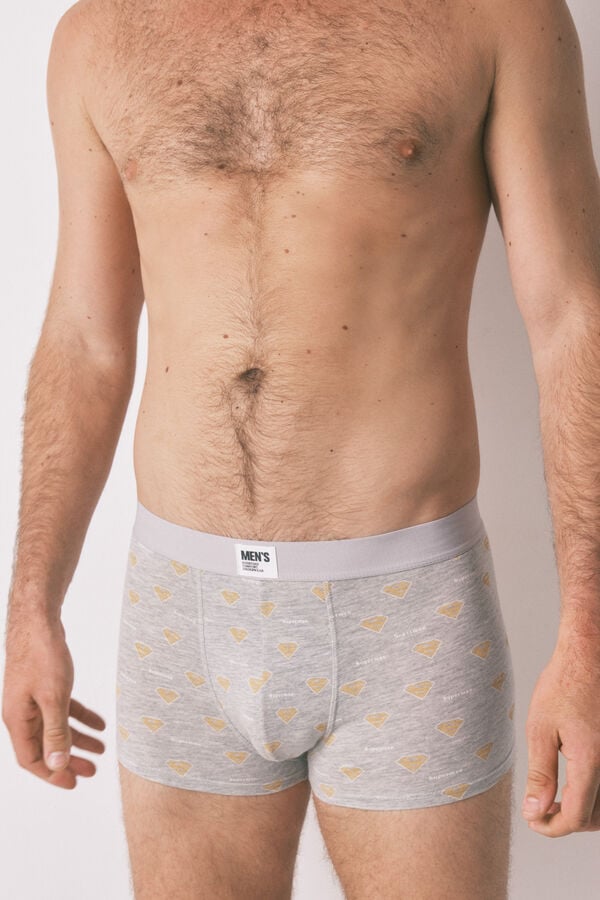 Womensecret Pack de 2 boxer grises de Superman gris