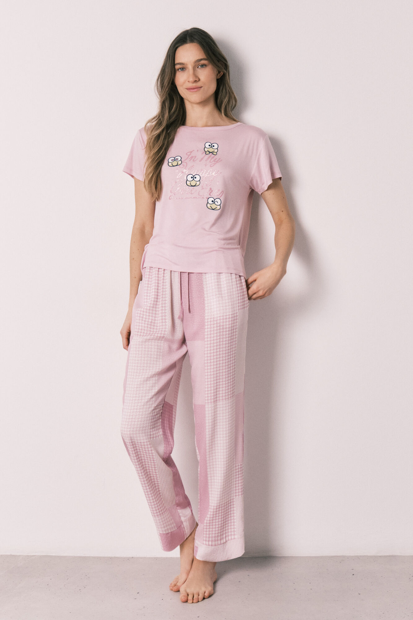 Women'secret Pijama larga Keroppi Patchwork