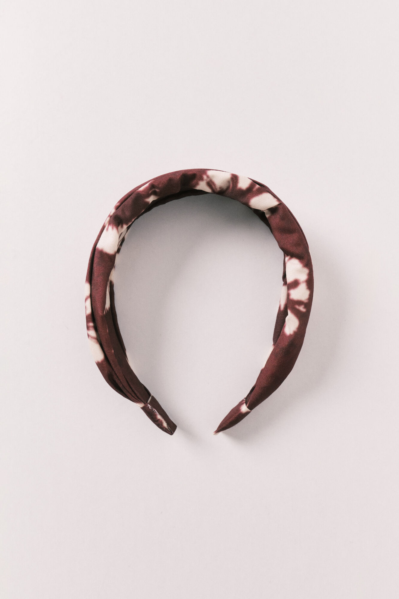 Women'secret Diadema de pelo estampado de flores granate