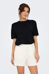 Only Play Playera deportiva de gran tamaño negro