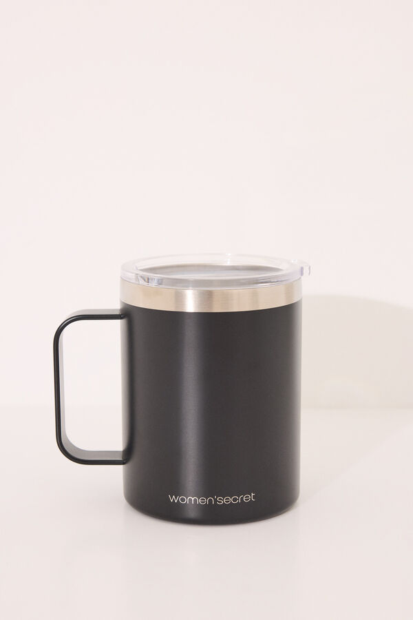 Womensecret Taza térmica Mr. Happy negro