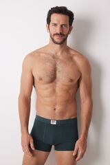 Womensecret Pack 2 calzones bóxer algodón gris y verde verde