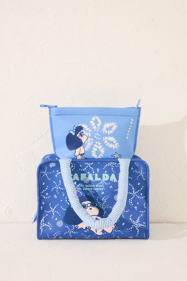 Womensecret Neceser pequeño azul Mafalda azul